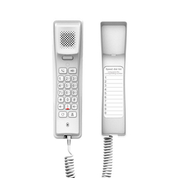 Fanvil - IP hotelový telefon na stěnu, 2x SIP linka, 1x RJ45 Mb, POE, bílá