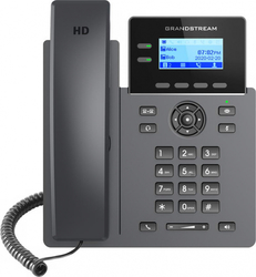 Grandstream - IP telefon, podsvícený LCD, 4x SIP účet, 2 linky, 2x RJ45 Mb, POE