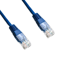 DATACOM Patch cord UTP CAT5E 1m modrý