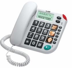 MaxCom KXT480 stolní telefon pro seniory bílý